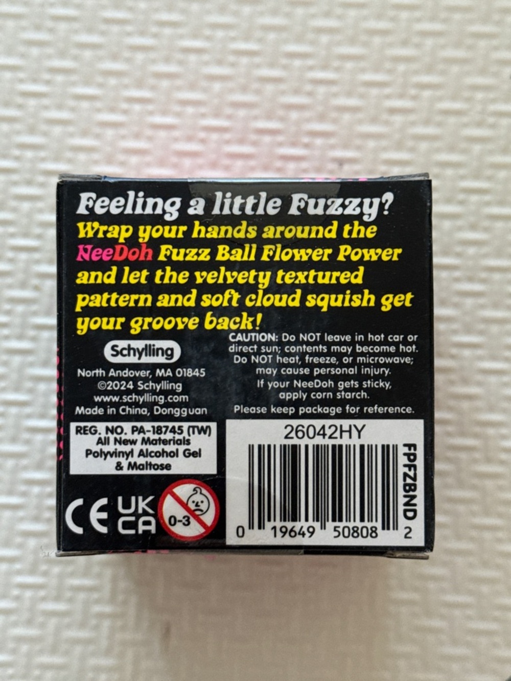 Pink NeeDoh Fuzz Ball Flower Power Squishy Toy - NIB Sealed - Picture 2 of 4